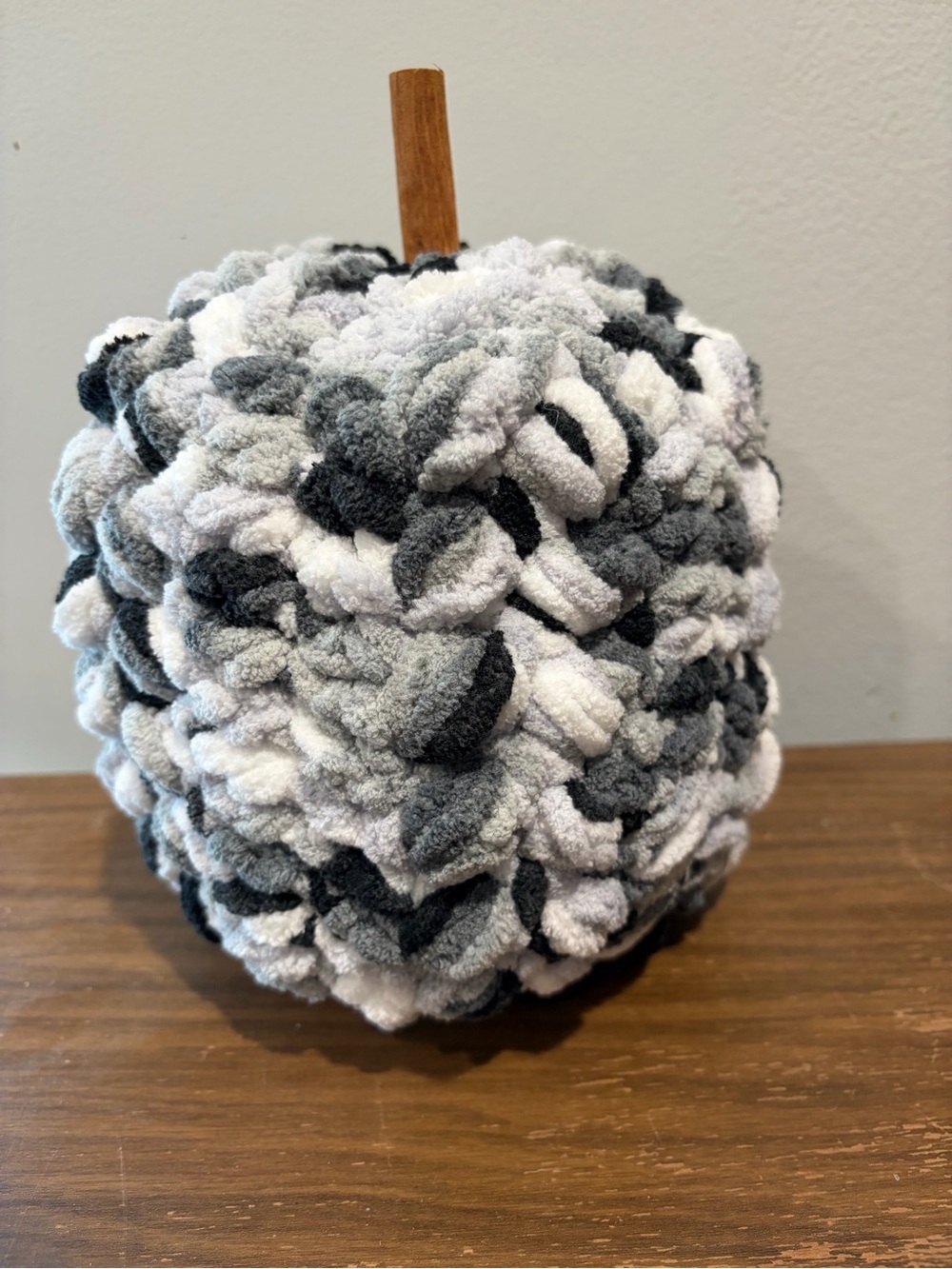 Handmade Plush Crochet Pumpkin | Fall Decor | Farmhouse Autumn Halloween - Picture 2 of 2